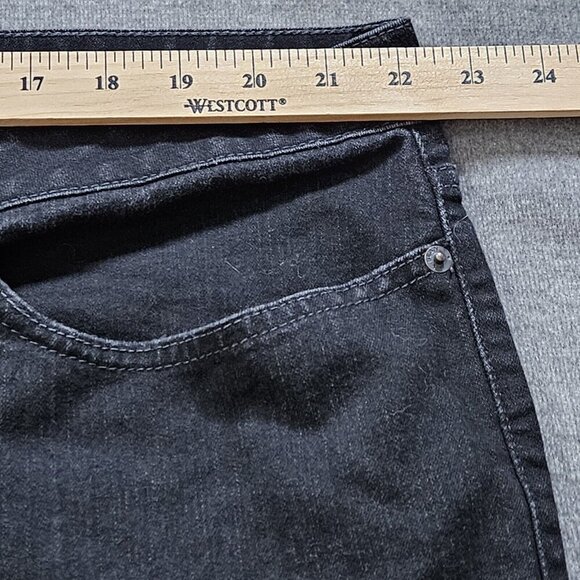 L.L. Bean Jeans Womens 22W Black Bootcut Ankle Favorite Fit Stretch Goth Western - Picture 4 of 15